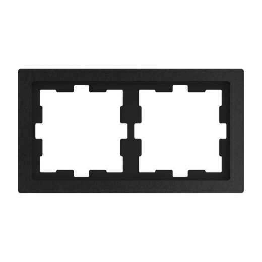 Merten Steinrahmen D-Life 2fach Schiefer geschliffen