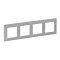 Legrand Rahmen VLIFE 4fach alu