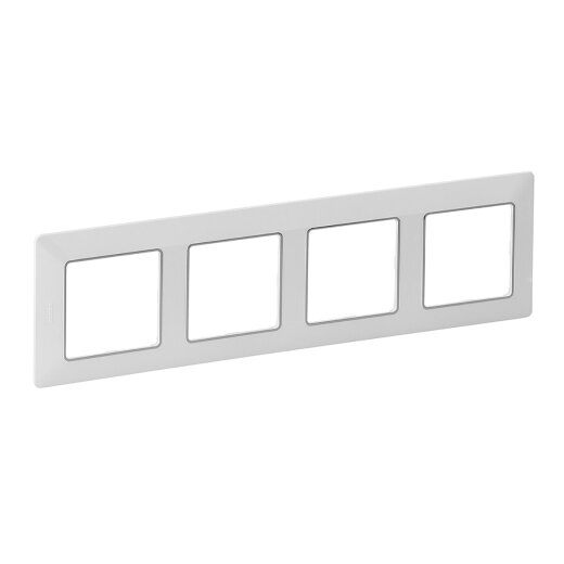 Legrand Rahmen VLIFE 4fach Rahmen uw/chrom