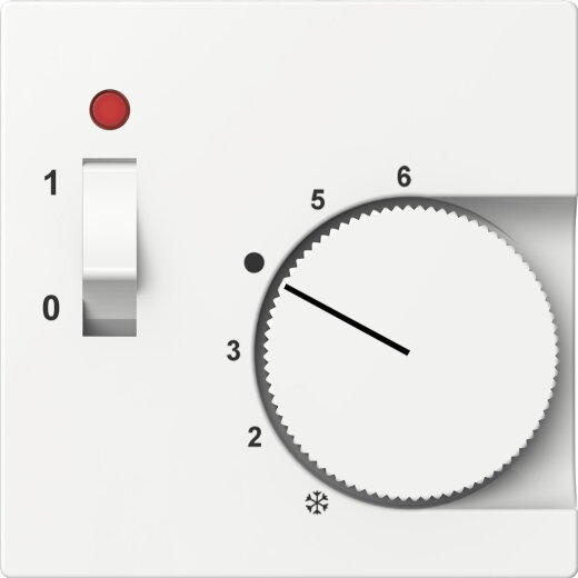 ELSO Zentralplatte ELG367424 für Temperaturregler reinweiß