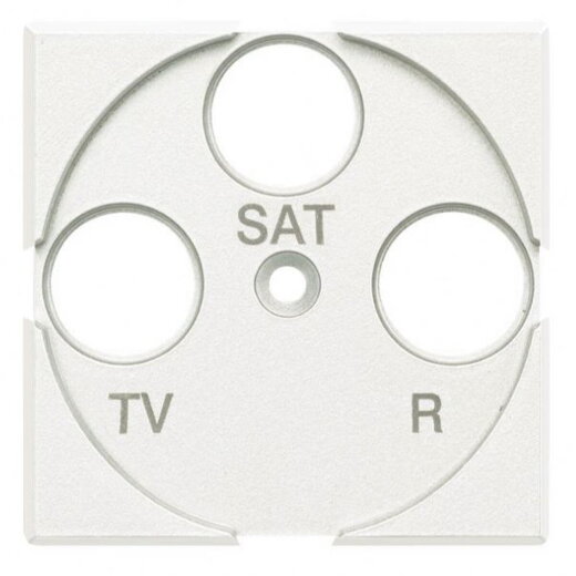 Bticino Zentralplatte HD4207 TV/FM/Sat weiss