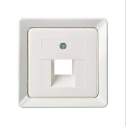 ELSO Zentralplatte 503654 für 1xRJ45 reinweiß