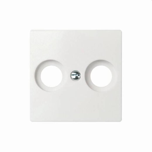 ELSO Zentralplatte 266024 Antenntenst. 2Loch JOY reinweiß