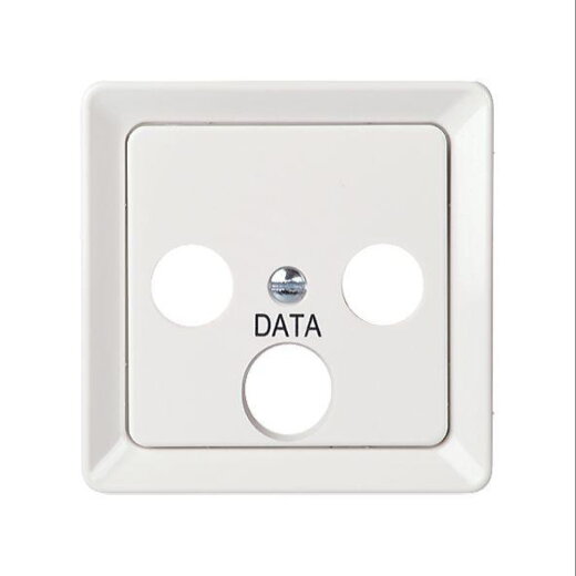 ELSO Zentralplatte 206074 Antenntenst. 3Loch reinweiß