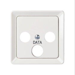 ELSO Zentralplatte 206074 Antenntenst. 3Loch reinweiß