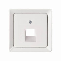 ELSO Zentralplatte 206404 für 1xRJ45 reinweiß
