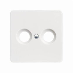 ELSO Zentralplatte 206024 Antenntenst. 2Loch reinweiß