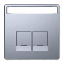 Merten Zentralplatte Edelstahl System Design
