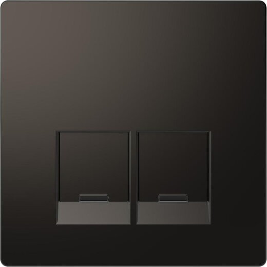 Merten Zentralplatte für Schneider Electric-Connector 2fach, Anthrazit, System Design