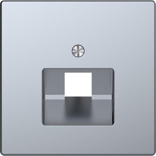 Merten Zentralplatte für UAE-Einsatz, 1fach, Edelstahl, System Design