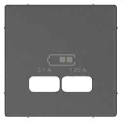 Merten Zentralplatte USB-Ladestationeins. anthrazit