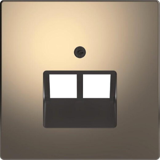 Merten Zentralplatte Nickelmetallic System Design