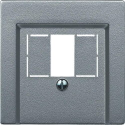 Merten Zentralplatte 297960 aluminium SYSTEM M