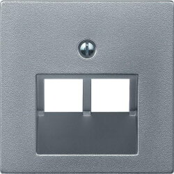 Merten Zentralplatte 298060 aluminium SYSTEM M