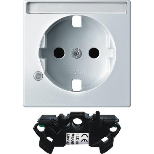 Merten Zentralplatte MEG2333-0319 polarweiss glaenzend