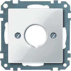Merten Zentralplatte 393819 polarweiss glaenzend System M