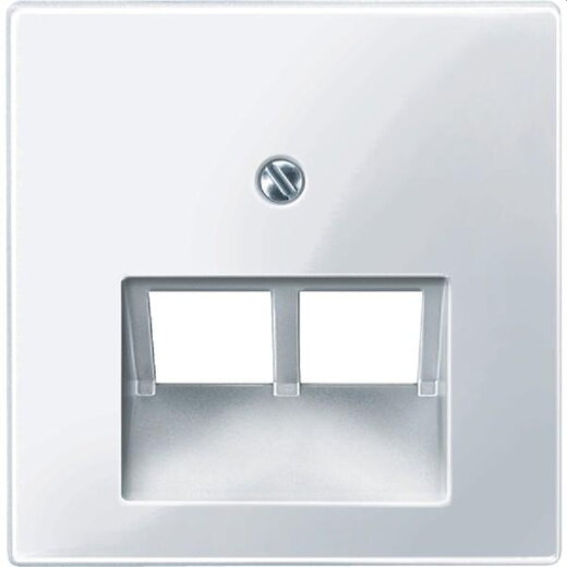 Merten Zentralplatte 296125 aktivweiss glaenzend System M