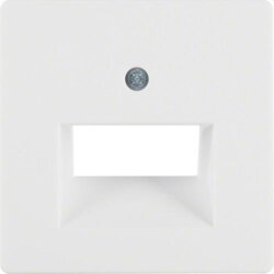 Berker Zentralstück M314096089 polarweiss samt