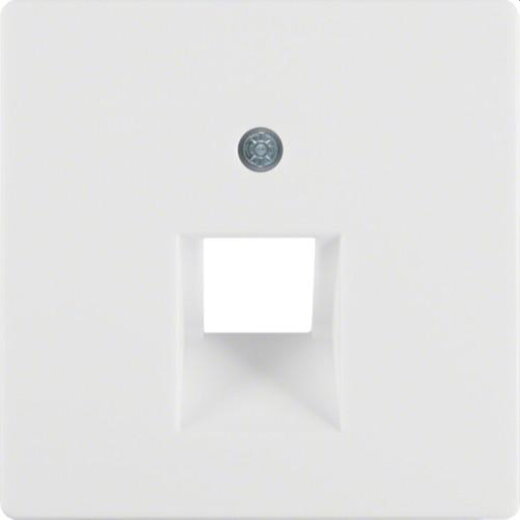 Berker Zentralstück M314076089 polarweiss samt