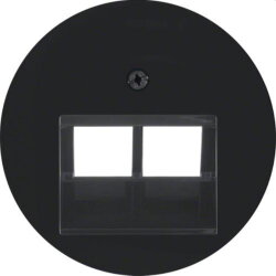 Berker Zentralstück M314092045 schwarz glaenzend