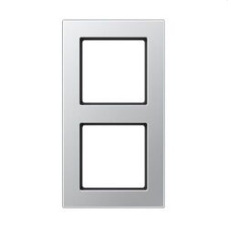 Jung Rahmen 2fach, Thermoplast lackiert, A 550, aluminium...