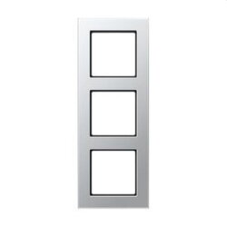 Jung Rahmen 3fach, Thermoplast lackiert, A 550, aluminium...