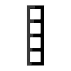 Jung Rahmen 4fach, Thermoplast, A 550, schwarz A5584BFSW