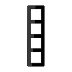 Jung Rahmen 4fach, Thermoplast, A FLOW, schwarz AF584BFSW