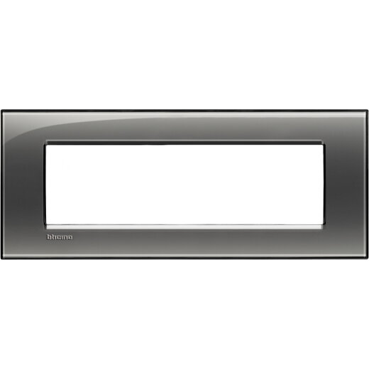 Bticino Rahmen LNA4807KF RAUCHGRAU 7-mod