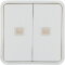 Berker Wippe 2fach mit zwei Linsen polarweiss 30863552