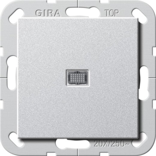 Gira Wippschalter 283426 BS Aus 2p Kont 20A System55 Alu 283426