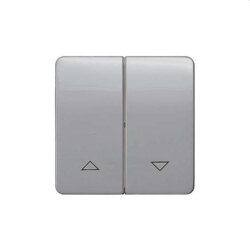 Siemens Serienwippe 2fach mit Symbolen silber 5TG7934