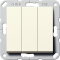 Gira Wippschalter 283201 Wechsel 3f System 55 cremeweiss