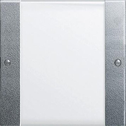 Gira Set 0213126 1fach mit Beschriftungsfeld Alu