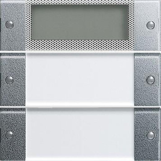 Gira Set 0214226 2fach plus m. B-Feld Alu