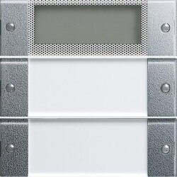 Gira Set 0214226 2fach plus m. B-Feld Alu