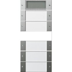 Gira Set 2145600 5fach Plus BSF 55 Klar/Edelstahl