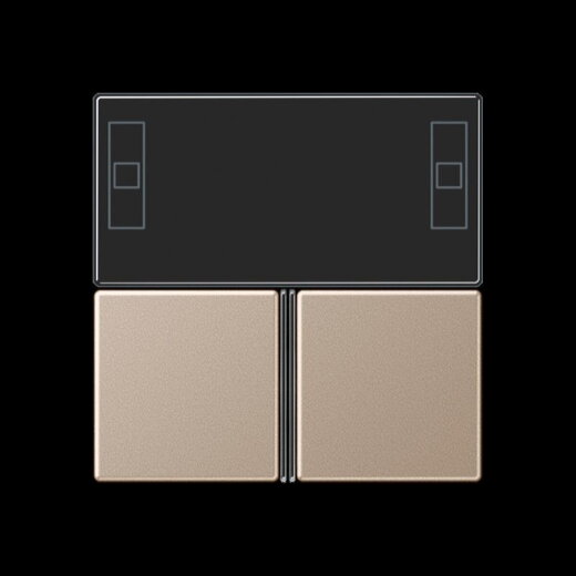 Jung Tastensatz 3fach, F40 Raumcontroller, Serie A, champagner A4093TSACH