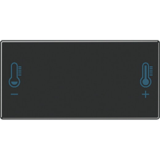 Jung Taste mit Temperatursymbol, Temperatursymbol, Serie AS/A, schwarz A409T