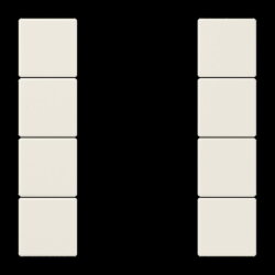 Jung Tastensatz 4fach, F50, Serie LS, weiß LS504TSA