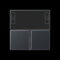 Jung Tastensatz 3fach, F40 Raumcontroller, Serie A, anthrazit matt A4093TSAANM