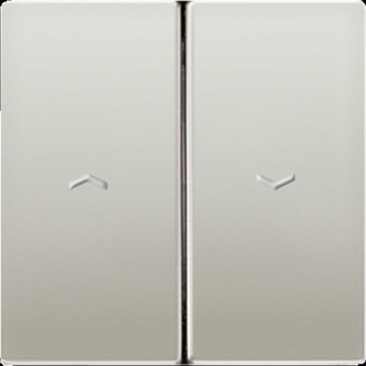 Jung Wippe 2fach, Symbol Pfeil (geprägt), Serie LS, Edelstahl ES2995PP