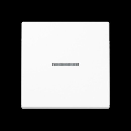 Jung Wippe 1fach mit Lichtleiter, Thermoplast, Serie A, alpinweiß A590BFKO5WW