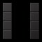 Jung Tastensatz 4fach, F50, Serie LS, dark (lackiertes Aluminium) AL2504TSAD