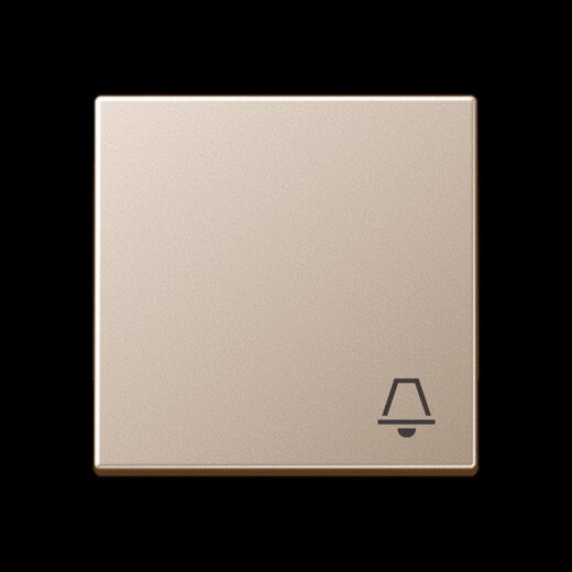 Jung Wippe 1fach, Symbol Klingel, Serie A, champagner A590KCH