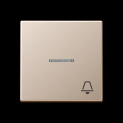 Jung Wippe 1fach mit Lichtleiter, Symbol Klingel, Serie...