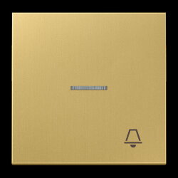 Jung Wippe 1fach mit Lichtleiter, Symbol Klingel,...