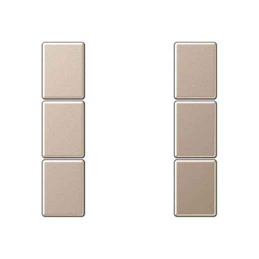 Jung Tastensatz 3fach, F50, Serie A, champagner A503TSACH