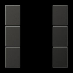 Jung Tastensatz 3fach, F50, Serie LS, anthrazit...