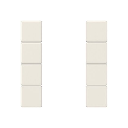 Jung Tastensatz 4fach, F50, Serie AS, weiß A504TSA